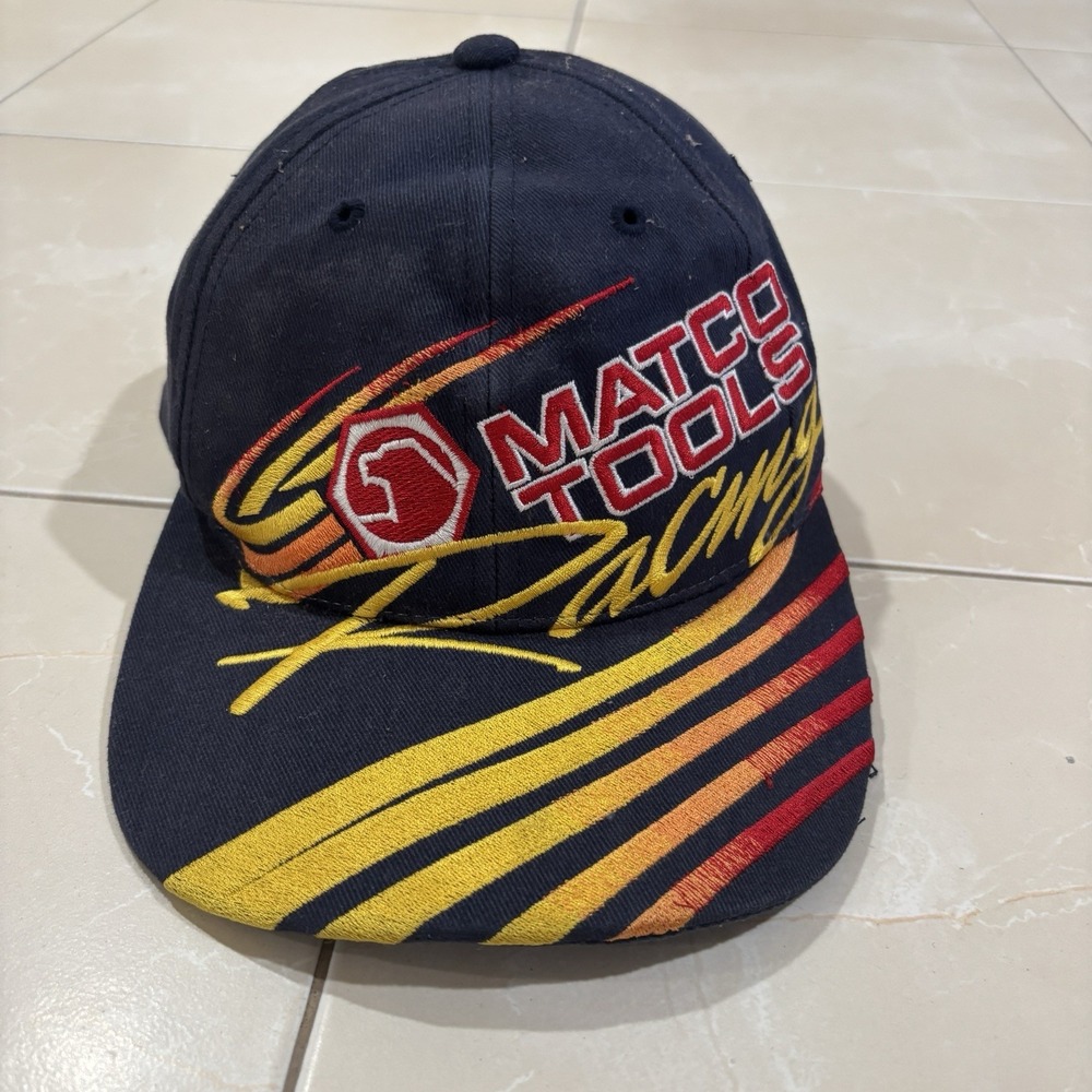 Vintage Matco Tools Racing Hat Flames Emroidered Y2K F1 NASCAR Formula 1 Y2K 90s